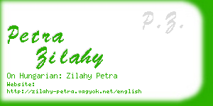 petra zilahy business card